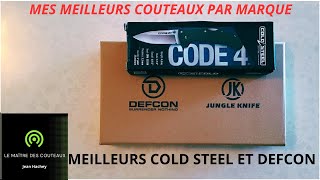 MEILLEURS COUTEAUX DEFCON ET COLD STEEL [upl. by Cheyne461]