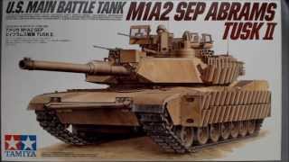 Unboxing the Tamiya M1A2 SEP Abrams Tusk II [upl. by Nosyd611]