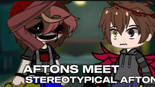 Aftons meet stereotypical aftons LAZY  MY AU yay [upl. by Sanez]