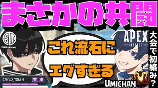 【Crylix】豪華プロ大会！？えぺまつりでRIDDLE新メンバー”Umichan”と組む話をするCRYLIX【日本語字幕】【Apex】【Crylix切り抜き】 [upl. by Gney]