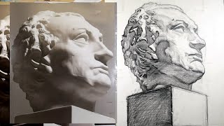 Learn to Draw for the Plaster Head of the Gattamelata [upl. by Housen578]