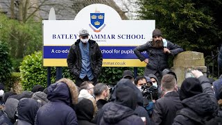 Batley Grammar School Muslim community calls for criminal investigation as protests continue [upl. by Drandell]