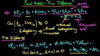 First Differences estimator [upl. by Witherspoon]