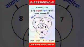 Reasoning Brain Test 🧠 Gk video  Gk questions  Gk quiz shortvideo [upl. by Anotal715]