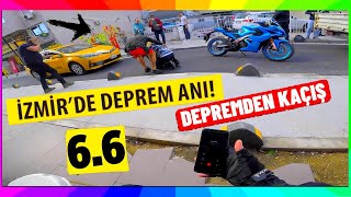 İZMİR DEPREMİ 69 MOTORLA YOLDA SEYİR HALİNDE YAKALANDIM  İŞTE DEPREM SESİ [upl. by Akcimat]