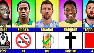 Comparison Messi vs Pele vs Ronaldinho  GOAT Legends and Icon Brazil [upl. by Niar]