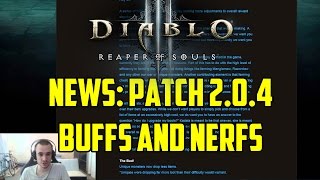 Diablo 3  News Patch 204 Rift Legendary Drop Rate Buffs Chest Nerf [upl. by Aneram986]