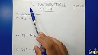 Factorisation ll class 8 ll chapter 14 ll Exercise 141 ll Question 2 [upl. by Bunce837]