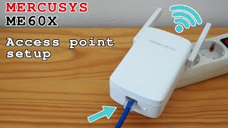 TPLink Mercusys ME60X WiFi 6 extender • Access point mode setup [upl. by Alburg]