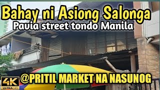 BAHAY NI ASIONG SALONGA  NASUNOG NA PRITIL MARKET UPDATEfood blumentritt tondo manila fishport [upl. by Athey]