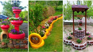 Jardim decorado com pneus mais de 50 ideias inspiradoras [upl. by Eisiam]