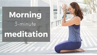 Morning Meditation  3minute guided meditation [upl. by Brightman]