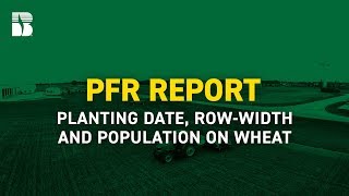 Planting Date RowWidth and Population on Wheat  Becks PFR Report [upl. by Medorra]