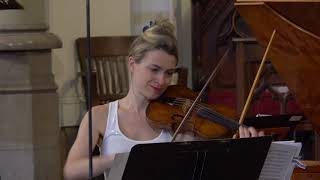 Biber Passacaglia for Solo Violin performed by Baroque Violinist Tatiana Daubek  House of Time [upl. by Bocyaj]