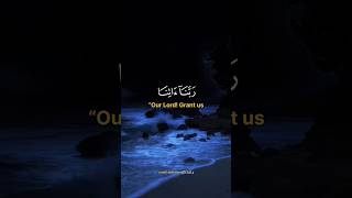 Surah AlBaqarah  Ayat201  Rabba na aati na shorts [upl. by Anerb]