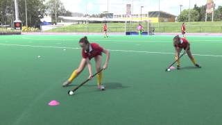 Just Hockey Skill Up  Sharyn Simpson  passing warm ups [upl. by Dlared]