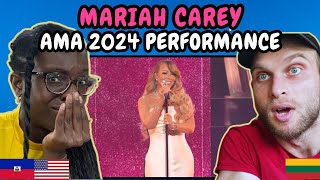 REACTION TO Mariah Carey  Live Performance at AMAs 50th Anniversary Special  FIRST TIME WATCHING [upl. by Alrats]