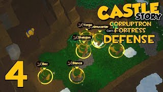 Castle Story Multiplayer on Corruptron Fortress DEFENSE  Part 4  SKY BRIDGE [upl. by Brogle686]