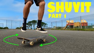 Learning To Shuvit On A Skateboard shoveit [upl. by Rosenbaum]