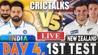 Live IND Vs NZ 1st Test  Day 4  Live Scores amp Commentary  India vs New Zealand [upl. by Emerick897]