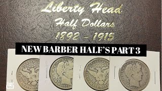 4 New Barber Half Dollar Addition’s to The Dansco Part 3 dansco silverhalfdollar collecting [upl. by Mcnamara]