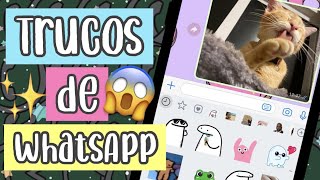 🔥TRUCOS ocultos de WHATSAPP ESTILO IPHONE 💫🦋💖 [upl. by Brew]