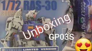 RODAMS 172 RAS30 quotRX78 GP03S Gundamquot Unboxing  4K [upl. by Somerset]