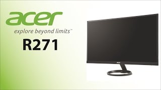 Unboxing y analisis monitor ACER R271  27 Pulgadas FHD R1 Series [upl. by Adran]