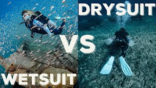 Drysuit vs Wetsuit 5 Ways To Stay Warm While Scuba Diving [upl. by Kafka]