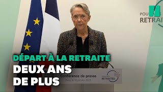 Réforme des retraites 2023  l’âge légal de départ à la retraite décalé à 64 ans [upl. by Bunni]