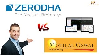 Zerodha vs Motilal Oswal  Stock Broker Comparison  Pricing Trading Softwares Leverage amp More [upl. by Ailedo]