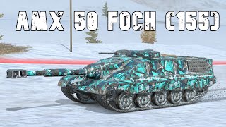 AMX 50 Foch 155  4 Kills • 91K DMG • WoT Blitz [upl. by Dnamron581]