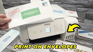 How to Print on Envelopes With Any Epson EcoTank Printer [upl. by Kobylak]