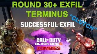 ROUND 30 EXFIL CLUTCH TERMINUS GAMEPLAY BO6 ZOMBIES [upl. by Akinom]