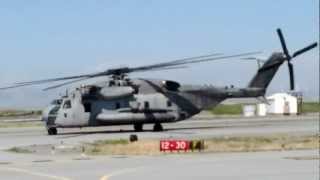 Sikorsky CH53E Super Stallion Landing at KSQL [upl. by Ingemar]