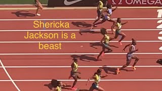 Shericka Jackson dominates the women 100m in Eugene [upl. by Elke]