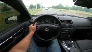 2011 MercedesBenz C 180 BlueEFFICIENCY 18L 156 W204 POV Test Drive [upl. by Notsuoh]