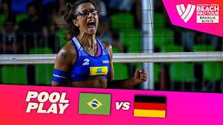 CarolBarbara vs LudwigLippmann  Pool Play Highlights  Brasilia 2024 BeachProTour [upl. by Neeron]