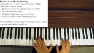 Modal Jazz Explained  Improvisation and Harmony [upl. by Laenahtan]