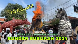 ogoh ogoh Singa Terbakar ❗️FULL Arak Arakan PONDOK BAMBU Desa BUNDER 2024 Susukan Cirebon [upl. by Chemar]