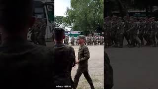 Snappy Marching drill 🫡 PAARU 402nd CDC [upl. by Fellner]