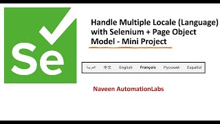 Localization Testing with Selenium  Page Object Model  Mini Project [upl. by Yelrebmyk]