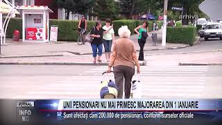 UNII PENSIONARI NU MAI PRIMESC MAJORAREA DIN 1 IANUARIE [upl. by Jaddo719]