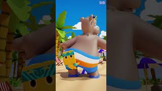 L’Hippopotame à la Plage  D Billions En Français shorts db [upl. by Reeba]