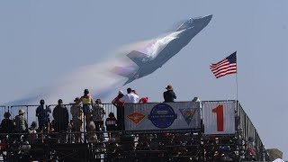 US MARINES F35B DEMO AT AMERICA’S AIRSHOW MIRAMAR 4K [upl. by Iosep]