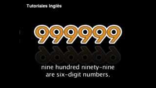 Numbers in English 1 al 1000000 con su Pronunciación [upl. by Enirtak]