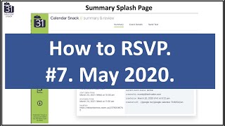 How to RSVP 7 Create Send Count RSVPS [upl. by Ahola79]