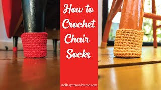 How to Crochet Chair Socks [upl. by Ermin]