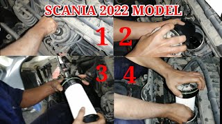 SCANIA 2022 Model Change diesel Filter mercedes actros saudi arabia [upl. by Sitruc516]