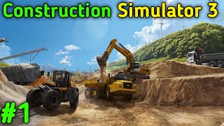 Construction Simulator 3 Lite  1 Game Play Video [upl. by Tedman160]